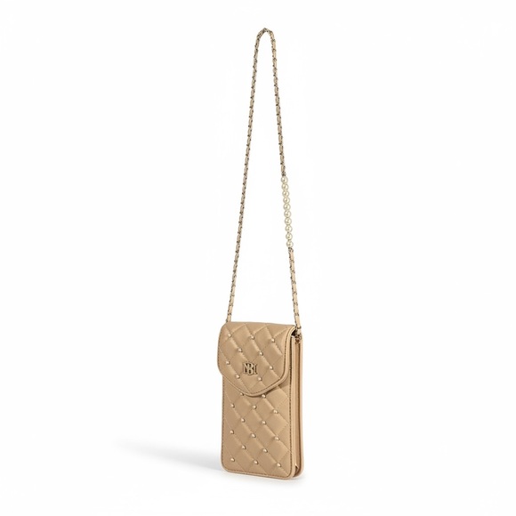 Badgley Mischka Handbags - Badgley Mischka Quilted Beige Crossbody